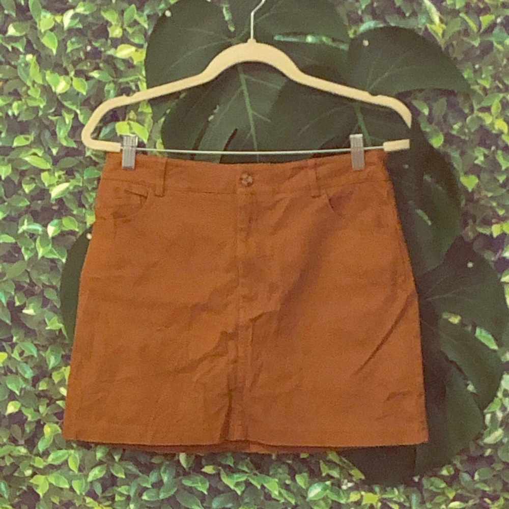 Faux Jean Mini Skirt Size Medium